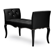 Baxton Studio Kristy Modern and Contemporary Black Faux Leather Classic Seating Bench Baxton Studio Kristy Modern and Contemporary Black Faux Leather Classic Seating Bench , wholesale furniture, restaurant furniture, hotel furniture, commercial furniture